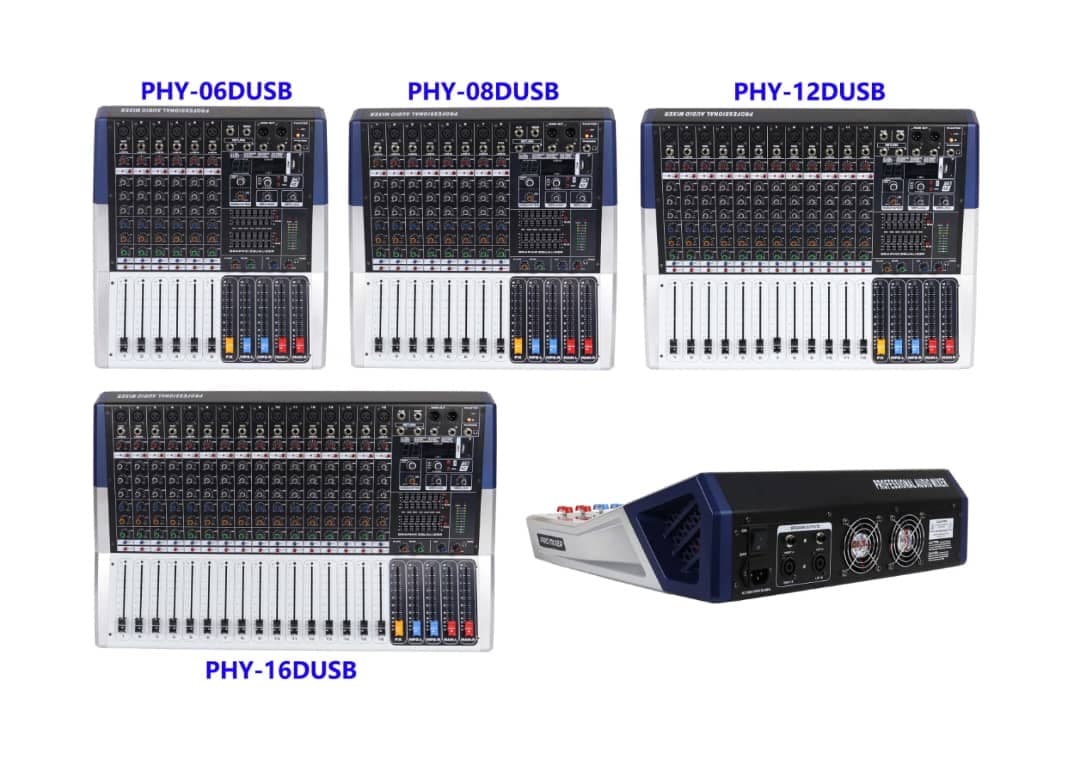 Console de mixage amplifiée — vue 2