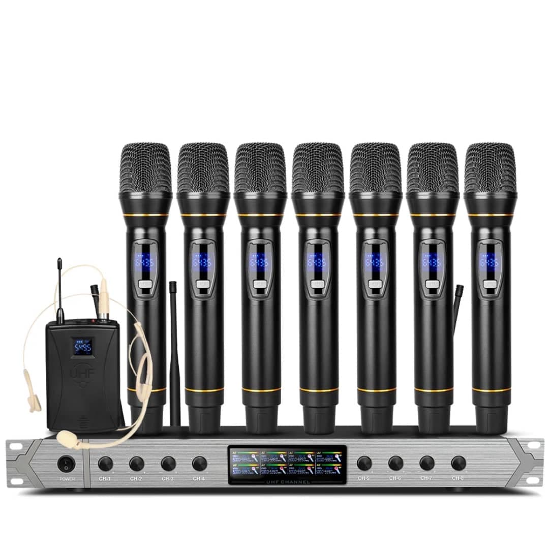 Système de micros sans fil UHF 8 canaux — vue 2